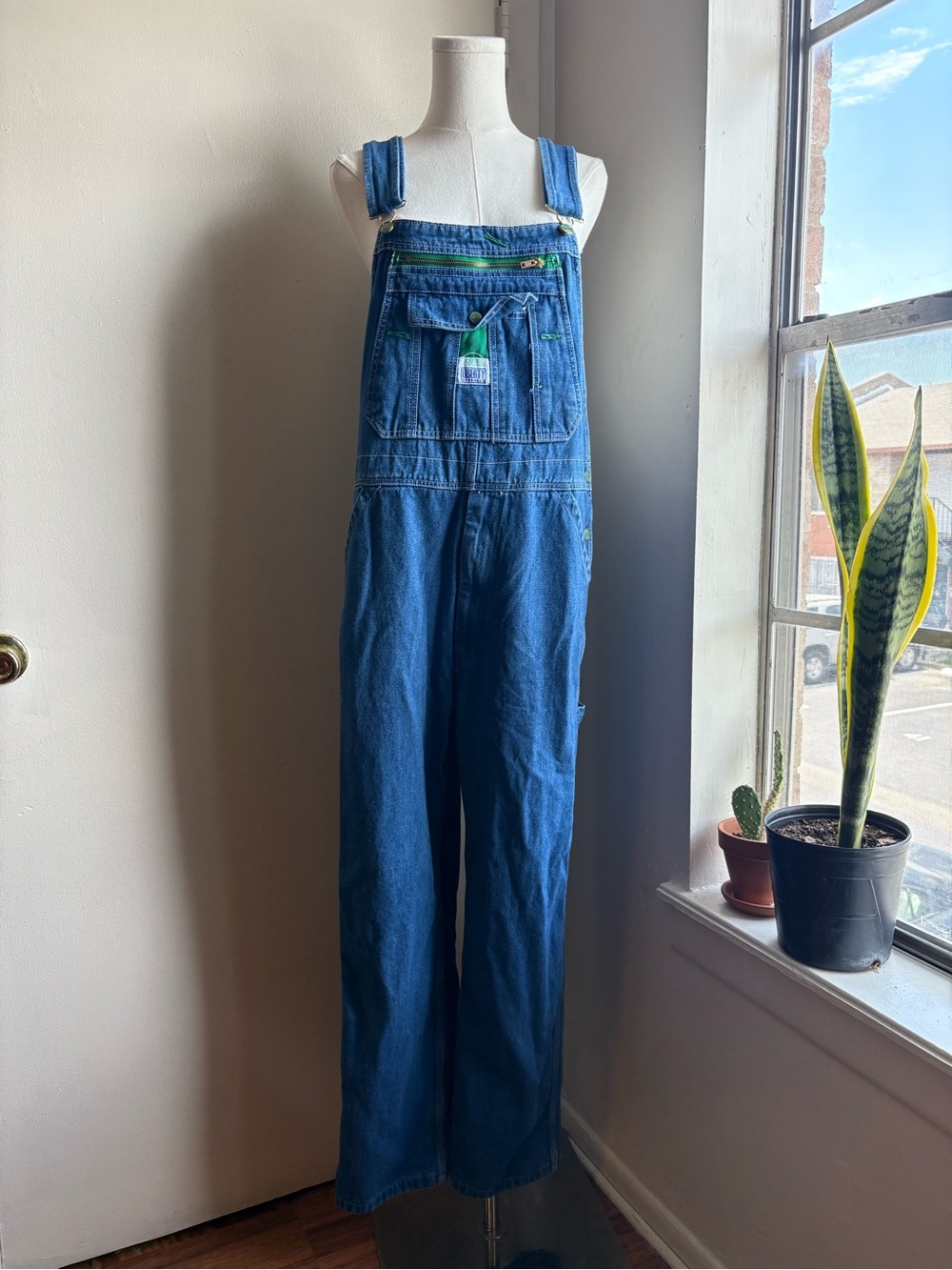 liberty stone washed denim bib overalls